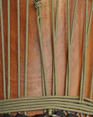 Cuerda PES yembé 5 mm Damero Amarillo girasol / violeta 100 m