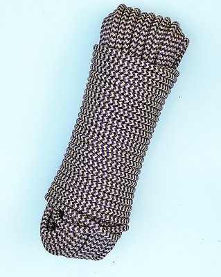 Cuerda PES yembé 5 mm Espina de pez Violeta / beige 20 m