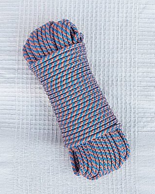 Cuerda PES yembé 5 mm Espiral Azul / cobre 20 m