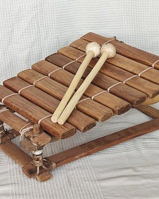 Instrumento balafón pentatónico bobo pequeño 8 teclas
