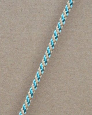 Cuerda PES yembé 5 mm Diagonal Azul pastel / beige 100 m