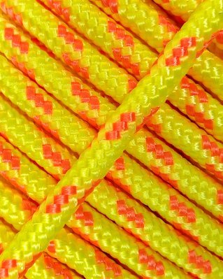 Cuerda tambor yembé reforzada 4 mm Amarillo fluo / Naranja 10 m