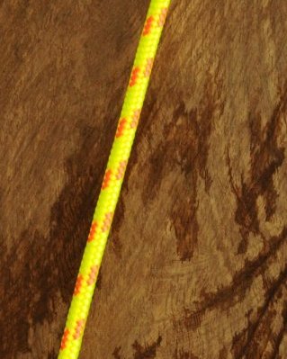 Cuerda PES yembé 6 mm Amarillo fluo / naranja 100 m