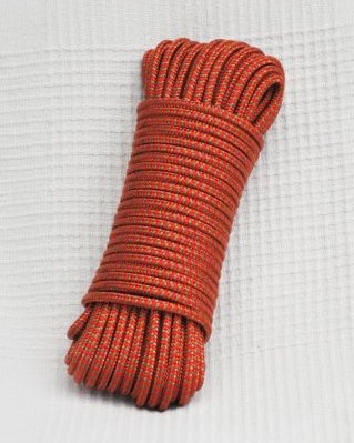 Cuerda PES yembé 5 mm Espina de pez Rojo / latón 20 m